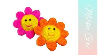Πλεκτό λουλούδι - Amigurumi flower