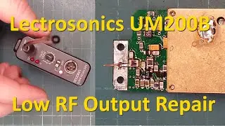 Lectrosonics UM200b transmitter repair