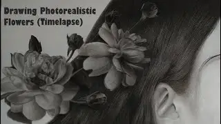 Drawing Photorealistic Flowers using Charcoal - Part 2