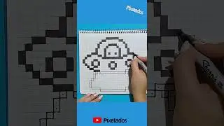 DIBUJO UN OVNI EN PIXEL ART - PIXELADOS