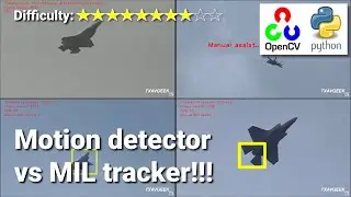 Motion detector vs OpenCV MIL tracker | OpenCV Python Object Tracking