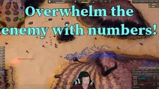 Team gets overrun by mass tic spam in this 2v2 on Red Rock Desert in Beyond All Reason!