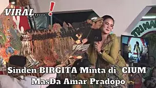 PERDANA Sinden Birgita Minta di Cium Mas Dalang Amar Pradopo di Panggung