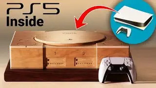 I Made a Giant Wooden Playstation 1 Cover for my PS5