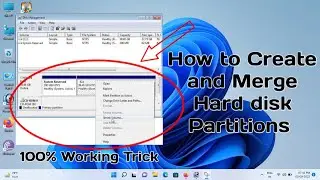 How to Create and Merge Partitions on Windows 10 | Partitions Hard drives