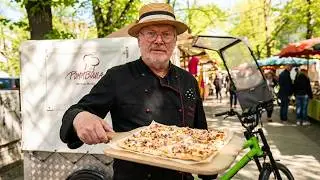 Berlin's Best Flatbread Bike - His Wife's Legacy | Street Food Berlin Germany