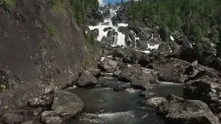 Водопад Учар(водоскат) Waterfall Uchar Altai