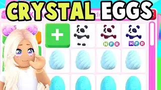 🔴OPENING NEW CRYSTAL EGGS TO GET GIANT PANDA IN ADOPT ME🔴