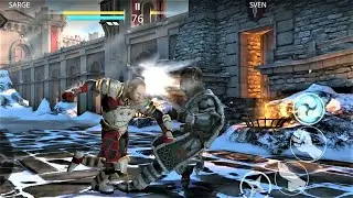 Shadow Fight 3 - BURNING BLOOD - SARGE Vs SVEN - A Difficult Parting - HAND To HAND