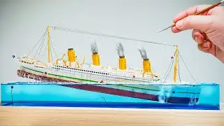 BRITANNIC SINKING DIORAMA/ How to make/ DIY/ TITANIC SISTER SHIP