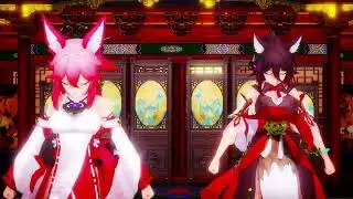 [MMD Genshin Impact & Honkai Star Rail] - Yae Miko / Tingyun (宵々古今)