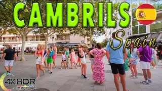 CAMBRILS  SPAIN 4K - Town & Beach WALK TOUR | Costa Daurada |  4K UHD