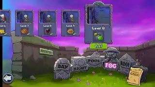 Plants vs Zombies : Adventure 2 (fog) level 10 | Almira Play Games