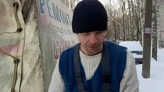 собираем картон в мороз