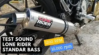 Knalpot Lone Rider Standar bass | Test di Satria Fu