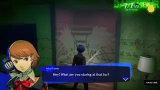 Yukari's reaction to you looking through the shower window Persona 3 Reload