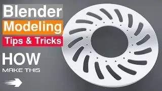 Blender 3D Modeling _ Create Disk Details _ Blender Tutorial