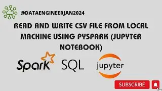 Big data using pyspark juypter - read and write a csv file in local machine