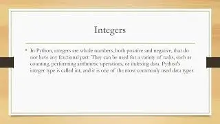 Python variables and data types