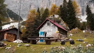 Hidden Cabin in the Italian Alps