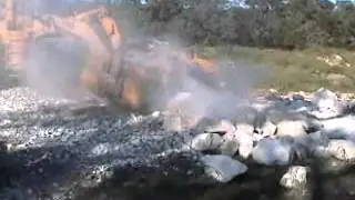 IronWolf Crusher: Crushing Limestone Boulders