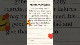 MORNING PRAYER - 😍❤️ #shorts #prayer