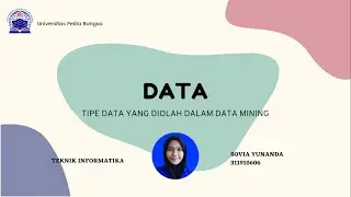 Tipe data yang diolah dalam Data Mining | Data Mining