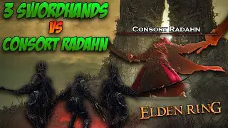 Consort Radahn vs. 3 Swordhands of Night!
