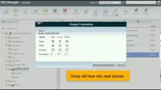 How to change file permissions with File Manager