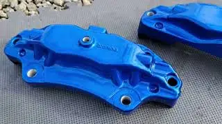 Illusion Smurf Powder Coat on Brembo Calipers