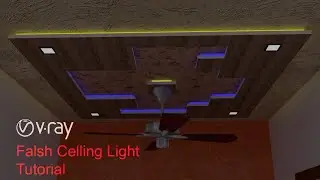 False Ceiling Cove Light In Vray || How To Use Mesh Light In Vray