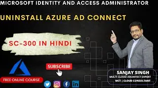 Uninstall Entra ID Connect In Hindi