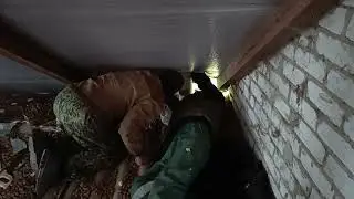 Утепление вытяжных труб на чердаке. Упаковываем посылки.