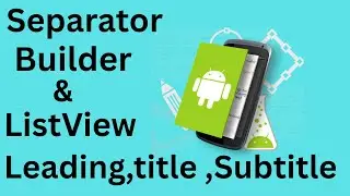 ListView.separated in Flutter | separatorBuilder, Leading, Title & Subtitle Explained in Urdu/Hindi