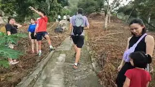 Penang Hill hike using Bat cave temple hike route.