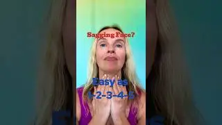 Sagging Face? Easy as 12345 - Face Yoga #skincare