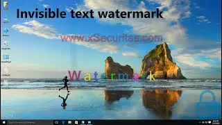 Screen watermark - Invisible text watermark