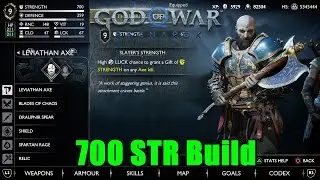 God Of War Ragnarok 700 STR - Pure Blade Power Build (No Use Runic & Relic Skills)