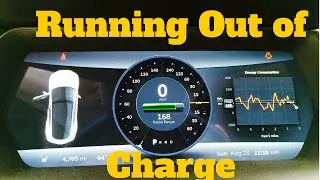 Tesla Model S - Running Out of Charge and having to push :(