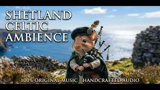 Wild Shetland Coastline, Ocean Breeze 🌊🪁 | Celtic Ambient Music for Focus & Reading