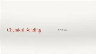 Chemical Bonding