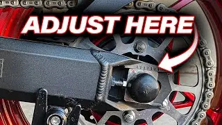 How To: Tighten A Motorcycle Chain On A Kawasaki Z900
