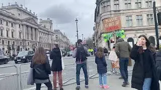 Walk from Westminster Abbey to South Bank, London Feb 2024