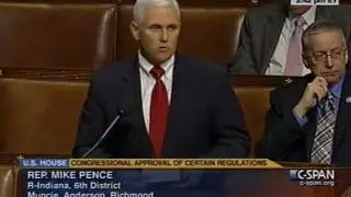 12-7-2011 - Pence Speaks on the House Floor Regarding the REINS Act