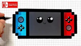 HOW TO DRAW SWITCH PIXEL ART NINTENDO