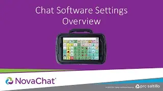 Overview of the Chat Software Settings on a NovaChat