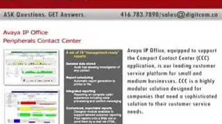 Avaya IP Office Peripherals Contact Center, Digitcom.ca Tele