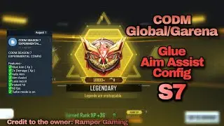 codm glue aim assist/less recoil/60fps/increase damage/global/garena/tutorial/season7