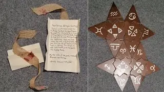 Making D&D Props for International In-Person Game | Invisible Ink Letter & Astrology Puzzle