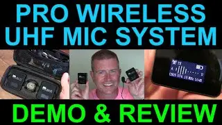 Professional Wireless Mic System Pixel Voical Air UHF Lavalier Microphone Kit Review Demo Unboxing